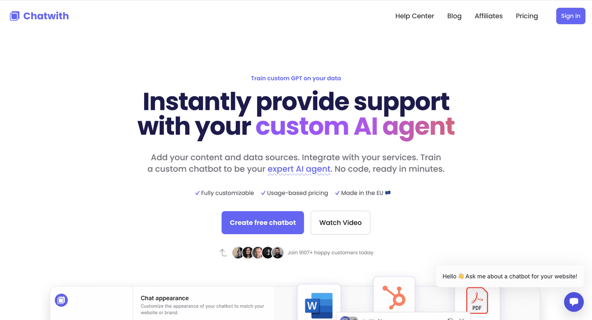 Chatwith.tools Home Page